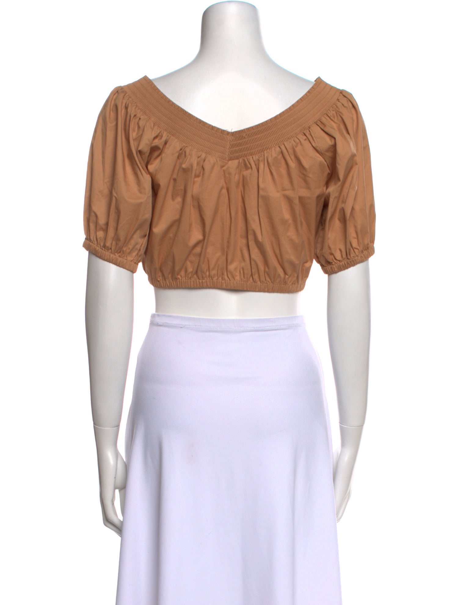 A.L.C. Off-The-Shoulder Short Sleeve Crop Top